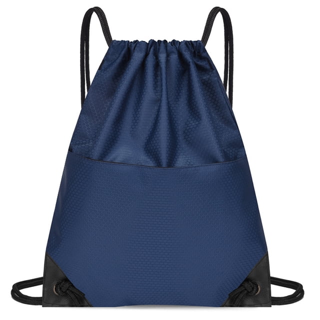 yeacher Royal Blue Oxford Cloth Drawstring Backpack for Gym, Travel, and Outdoor Adventures