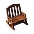 thumbnail image 1 of Christmas Mini European Wooden Vintage Rocking Chair Small Cloth Doll Miniature Furniture Chair Props Pendant Model, 1 of 6