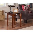 thumbnail image 4 of Home Square Ensemble de 2 Lits Escamotables Pleine Grandeur en Noyer avec Matelas et Table d'Appoint, 4 of 21