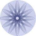 thumbnail image 1 of Ahgly Tapis Rond Lavable en Machine Intérieur Transitionnel Bleu Lavande, 3 Pieds Rond, 1 of 7