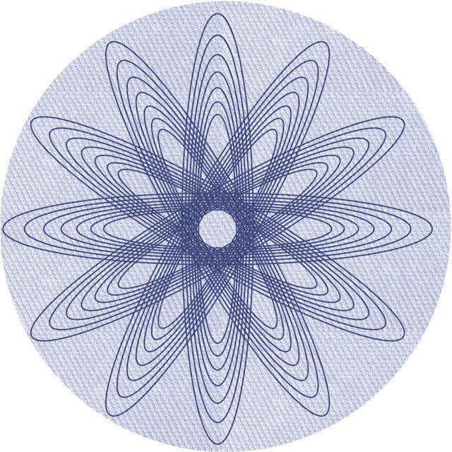 Ahgly Tapis Rond Lavable en Machine Intérieur Transitionnel Bleu Lavande, 3 Pieds Rond