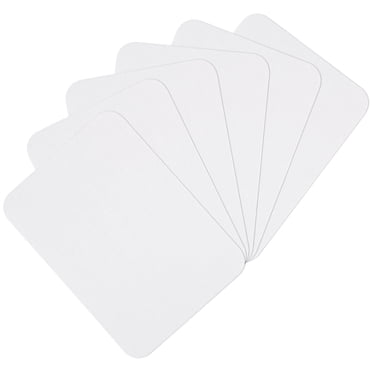 Uxcell 6Pcs Iron on Patches for Clothing Repair 3"x4-1/4" Fabric Patch Cotton Decorating for Clothes Pants White