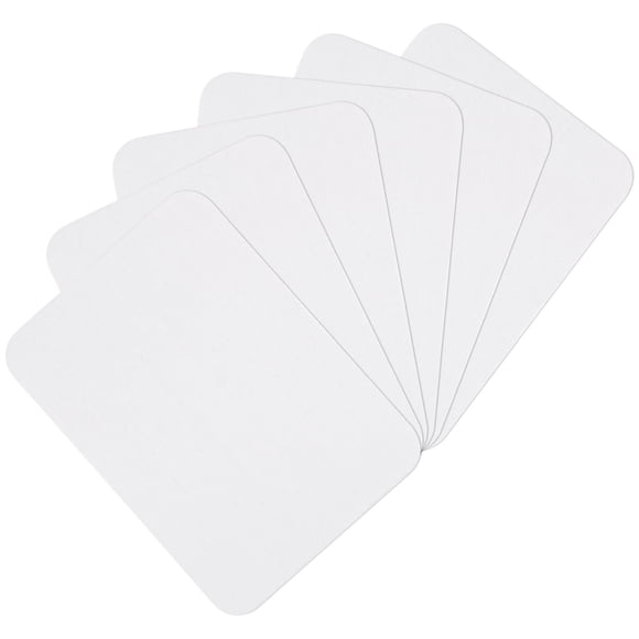 Uxcell 6Pcs Iron on Patches for Clothing Repair 3"x4-1/4" Fabric Patch Cotton Decorating for Clothes Pants White