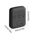 thumbnail image 3 of Desktop Wall Mount Charging Socket 3 AC Outlets 1 USB 1 Type-C, 3 of 6