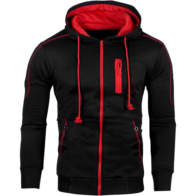 ORUYROP Sweat à Capuche Zippé pour Hommes, Mode Automne/hiver 2023, Veste Décontractée à Manches Longues