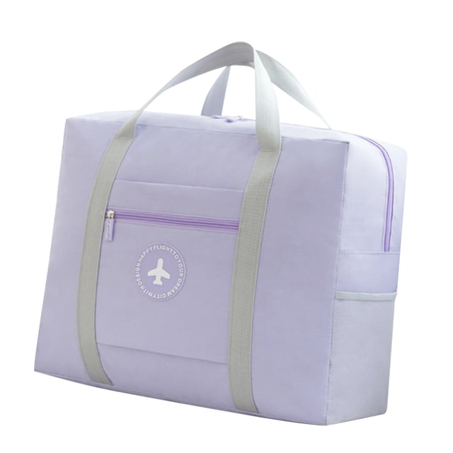 Versatile Women Travel Tote Carry On Flight Approved Expandable Gym Bag With Secure Zipper Compartment For Items