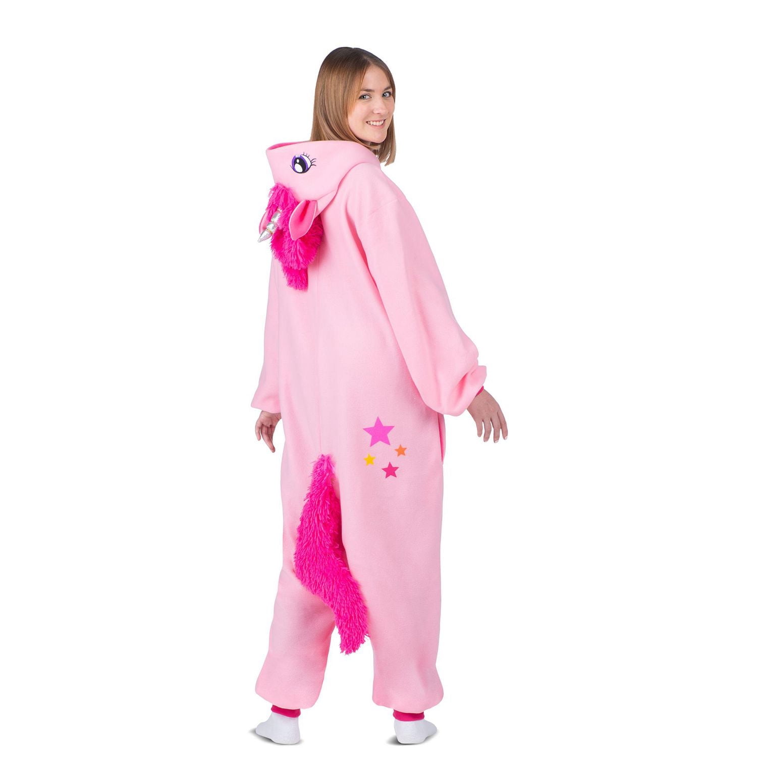 Costume de licorne rose pour adulte