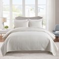 thumbnail image 3 of JML 3 Pieces King Quilt Set, Soft Lightweight Microfiber Bedspread,1 Quilt 2 Shams, Cream, 3 of 6