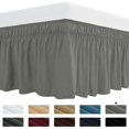 thumbnail image 1 of Subrtex Easy Fit Bed Skirts , Wrap Around Dust Ruffle with Long Tailored Drop, 1 of 6