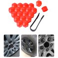 thumbnail image 3 of Maytalsory 20 Pièces de Voiture Écrou de Roue Bouchons Moyeu Auto Couvercle Vis de Remplacement Anti-Poussière Rouge 19mm 1Set, 3 of 6