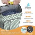 thumbnail image 4 of Vintage Checkered Cooler Backpack - 20L Insulated Soft Cooler Bag with Long-Lasting Cold Retention for Camping, 4 of 5