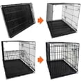thumbnail image 4 of Vibrant Life Double-Door Metal Wire Dog Crate with Divider,36in, 4 of 7