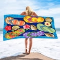 thumbnail image 1 of Dvkptbk Home Essentials Summer Beach Slippers Beach Towel Microfiber Double-Sided Velvet Beach Towel Swimming Towel Versatile Beach Towel Apartment Essentials, 1 of 6