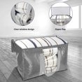 thumbnail image 4 of Dadatutu Moving Bags, Large Moving Boxes, College Packing Storage Boxes with Lids, Heavy Duty Totes, Sturdy Handles, Zipper, Clear Window, 27X15X13Inch, 4 of 5