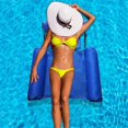 thumbnail image 3 of Lit de bain gonflable, hamac à eau Chaise longue 4 en 1 Matelas pneumatique pour salon de piscine Hamac gonflable pour piscine Hamac gonflable pour piscine pour adultes et enfants (Bleu), 3 of 5