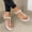 Silver, variant on EGNMCR Womens Sandals , Summer Ladies Shoes Flat Bottom Roman Flip Flops Casual Women's Sandals, of the Day