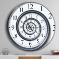 thumbnail image 2 of Designart « Spirale du Temps Analogique Murale » Horloge Murale Moderne, 2 of 6