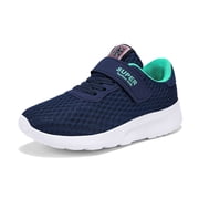 PMVFHDE Clearance Girl Sneakers Kids Girls Boys Running Shoes Lightwight Breathable On Athletic Sport Sneakers Blue,12