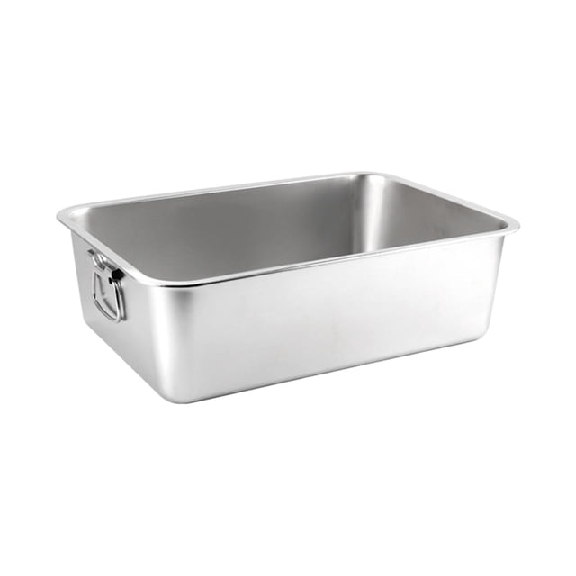 Open Top Pet Cat Kitten Potty Toilet Stainless Steel Large Modern 50cmx35cmx10cm