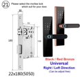 thumbnail image 2 of Electronic Lock Bluetooth Smart Door Lock Fingerprint Lock Password IC Card Key For Smart Home ,Integrated Smart Home, 2 of 5