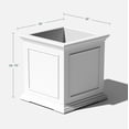 thumbnail image 2 of Veradek Brixton Cube 20"Planter White White, 2 of 9