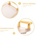 thumbnail image 2 of 1Pcs Gold Edge Decorative Dessert Plate For Families 31.0x9.0x3.0In, 2 of 8