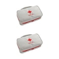 thumbnail image 3 of jesticaly Emergency Storage Bags Hiking Pills Cotton Swab Organizer Cases Carrying Case Grey 2Set, 3 of 6