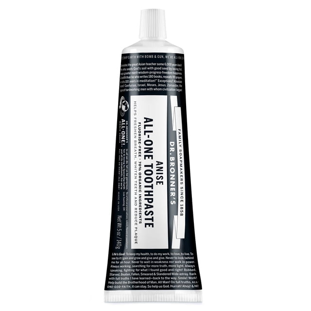 Dr. Bronner's Magic Soap Anise ALL-ONE Toothpaste 140g