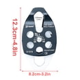 thumbnail image 3 of VONKY Portable Rope Pulley Smooth Rigging Climbing Accessory Locking Accessories Protective for Mountaineering Black, 3 of 7