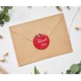 thumbnail image 2 of Darling Souvenir 45 Pcs Autocollants Floraux Ronds Rouges Merci DIY Enveloppe Sceaux-1.6 Pouces, 2 of 4