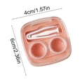 thumbnail image 2 of Étui de Rangement Portable Compact pour Lentilles de Contact Orange avec Support d'Accessoires Intégré pour Usage Quotidien et Organisation de Voyage, 2 of 7