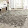 thumbnail image 1 of SAFAVIEH Amherst Collection 9' Square Grey / Light Grey AMT412C Moroccan Geometric Non-Shedding Living Room Bedroom Dining Home Office Area Rug, 1 of 4