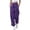 Purple, variant on Sentmoon Womens Athletic Pants Plus Size High Waist Exercise Pants for Women Loose Wide Leg Solid Color Breathable Activewear Fall Streetwear for Sports Wear XL