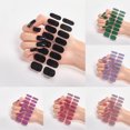 thumbnail image 1 of Vaidha 16 Small Nail Art Stickers Solid Color Glossy Nail Stickers, 1 of 3