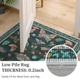 thumbnail image 4 of 8x10 Area Rug Washable Mushroom Rug for Living Room Non Slip Modern Butterfly Large Carpet Non Shed Bedroom Rugs Low Pile Soft Foldable Carpet for Playroom Classroom Dining Room, Black, 4 of 6