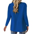 thumbnail image 3 of Grrvtrz Womens One Button Blazer Lightweight Office Work Suit Jacket Stretch Lapel Collar Long Sleeve Jacket with Pockets, 3 of 5