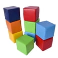 thumbnail image 2 of Play Day Foam Blocks, Soft Faux Leather Play Blocks for Kids 2+, 9 Pieces, 2 of 4