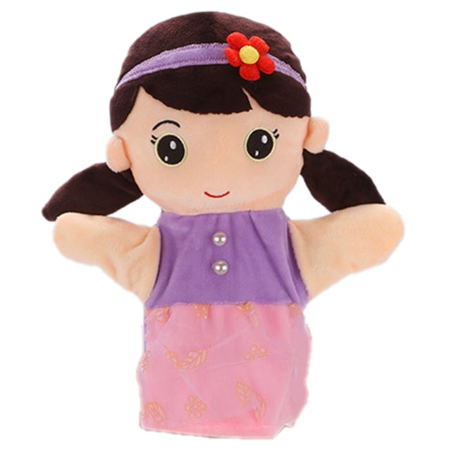 Interactive Hand Puppet Set Family Role Play Toys Soft Movable Mouth Puppets For Kids Preschool Storytelling Educational