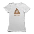 thumbnail image 1 of T-shirt pour Femmes Happens Crazy Winking Poop Emoji, 1 of 1