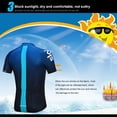 thumbnail image 2 of Men's Cycling Jersey Breathable Full-Zipper 3D-Padded Short Set, 2 of 6