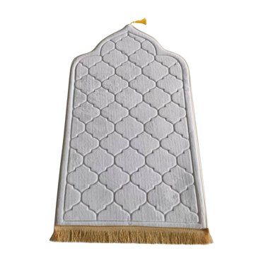 Foldable Islamic Prayer Mat - Soft Flannel Non-Slip Travel Rug for Home, Office, Mosque - Portable Kneeling Mat with Embossed Design - Warm & Breathable - Ideal Gift for Muslims