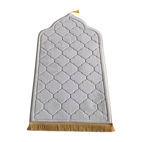 Vrorvz Foldable Soft Thick Mat for Home and Office with Non-Slip Grip Suit for Travel Camping and Mosque Use as Embossed Islamic Gift or Living Room Birthday Present