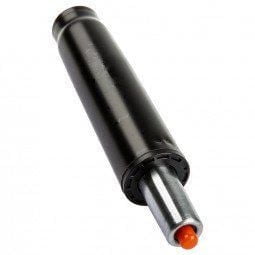 Nicer Furniture Interior Gas Cylinder Part, an 8" pneumatic gas cylinder lift replacement for mid-height drafting stools, featuring a black cylindrical body with a metal piston and orange tip, suitable for high counter workbench furniture accessories.