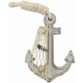thumbnail image 1 of Hampton Nautical Anchor-303 Wooden Whitewashed 6" Nautical Anchor Decor, White, 1 of 1