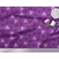 thumbnail image 3 of Soimoi Moss Georgette Fabric Triangle Block Printed Fabric 1 Yard 42 Inch Wide, 3 of 3