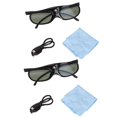 thumbnail image 2 of 3D Active Shutter Glasses, LCD Lens DLP Link 3D Glasses 144Hz  for DLP Link Projector for 3D Movie, 2 of 7