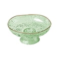thumbnail image 2 of Czzoypi Large Fruit Bowl with Drainer, PVC Kitchen Strainer Basket, Multiuse Serving Tray for Vegetables Snacks Buffets Centerpiece, Green, 2 of 6