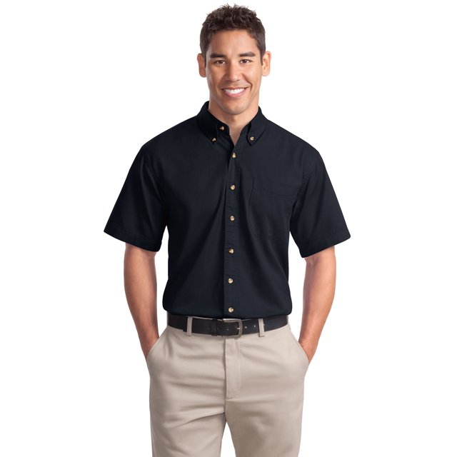 Port Authority Chemise à Manches Courtes en Sergé pour Hommes P500T