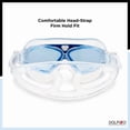 thumbnail image 2 of Dolfino Pro Axis Adult Watersport Goggle - Blue/Clear, 2 of 7