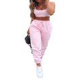 thumbnail image 4 of Pantalons de Jogging pour Femmes avec Cordon de Serrage Bas Resserré Khaki m, 4 of 4